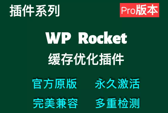 WP Rocket插件 网站缓存加速插件 WordPress网站加速