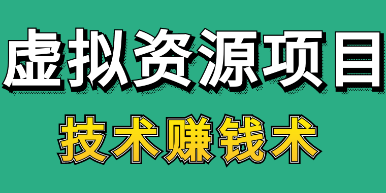 虚拟资料项目,今年才是真正的机会!