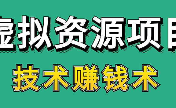 虚拟资料项目，今年才是真正的机会！